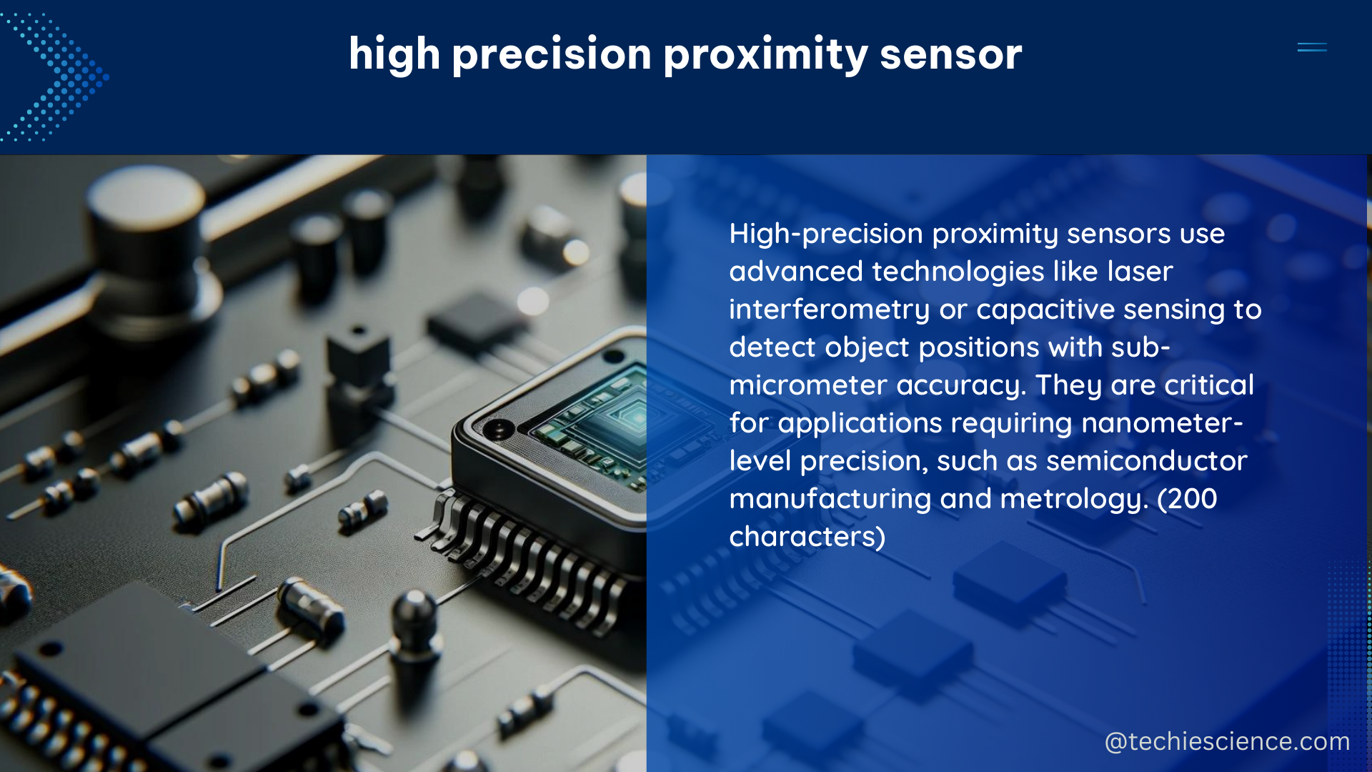 high precision proximity sensor