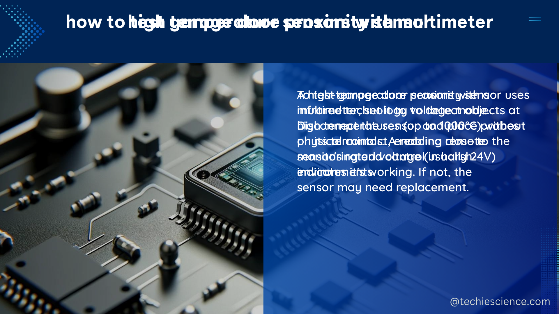 high temperature proximity sensor