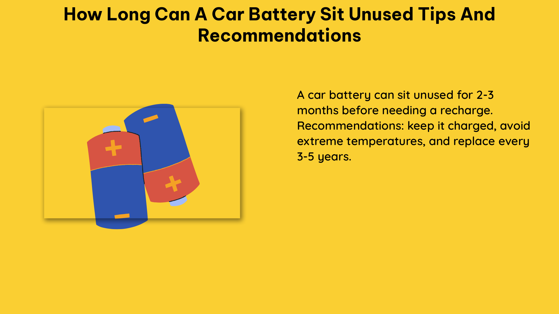 how long can a car battery sit unused tips and recommendations