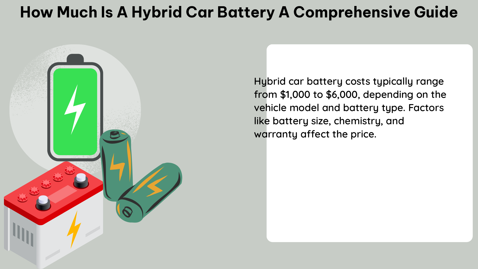 how much is a hybrid car battery a comprehensive guide