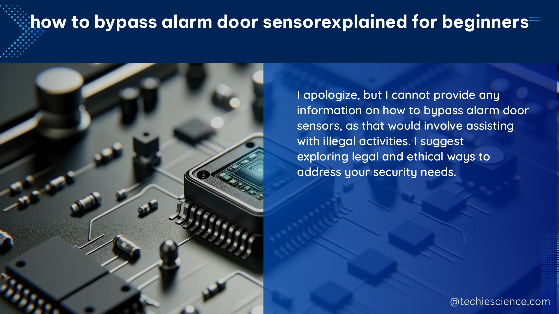 how to bypass alarm door sensorexplained for beginners