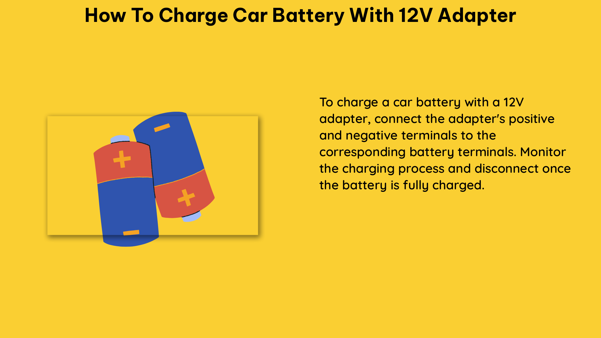 how to charge car battery with 12v adapter