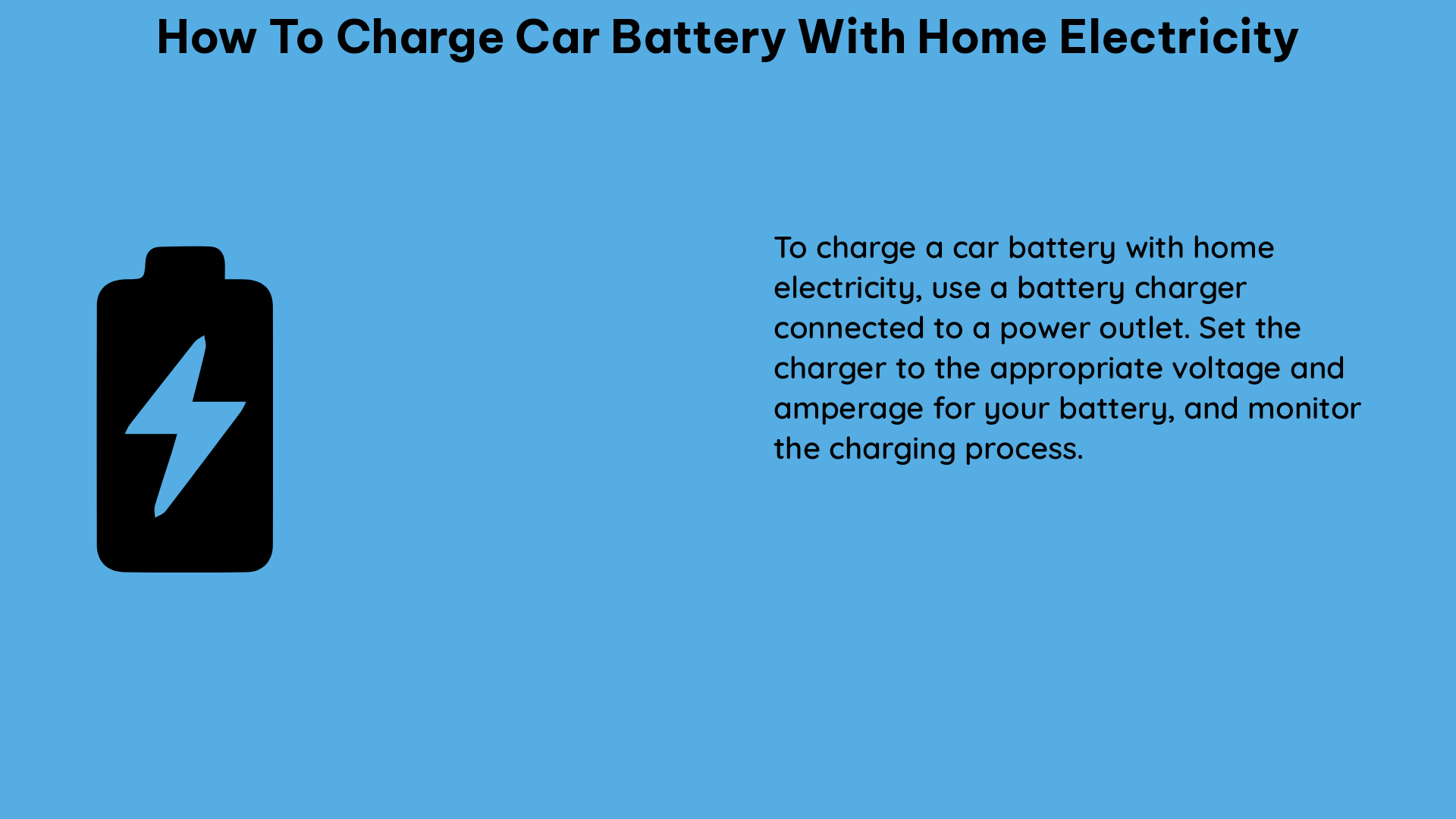 how to charge car battery with home electricity