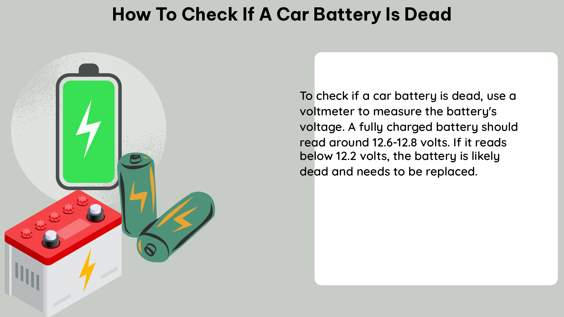 how to check if a car battery is dead