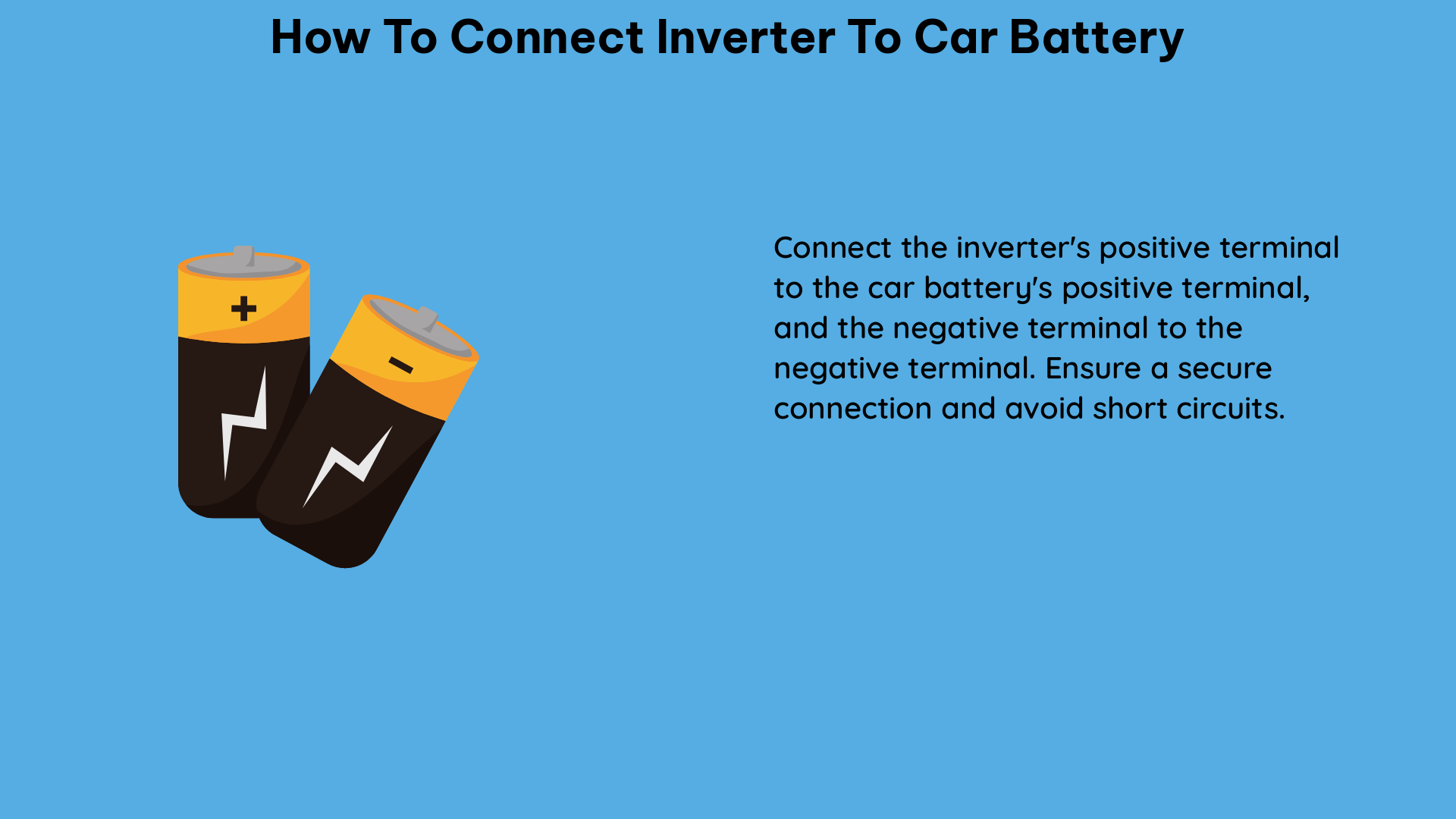 how to connect inverter to car battery