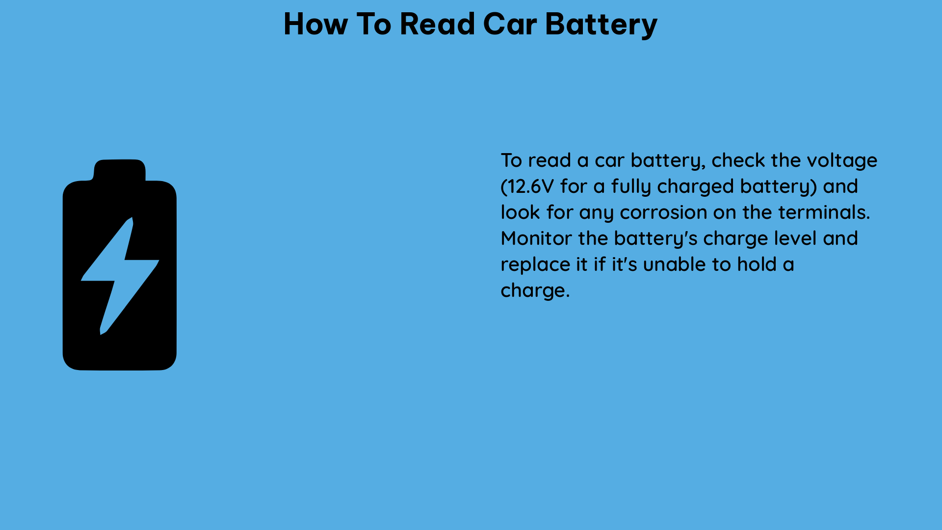 how to read car battery