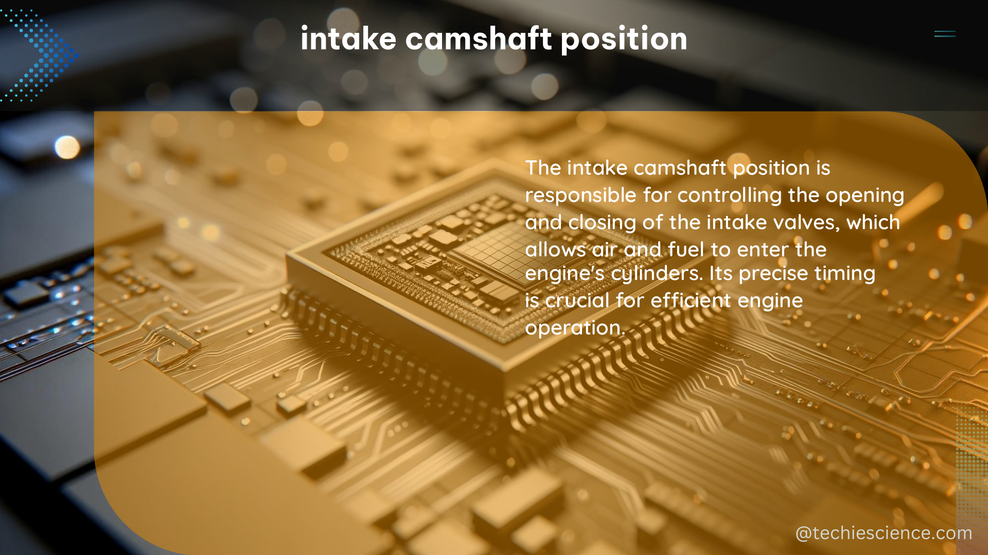 intake camshaft position