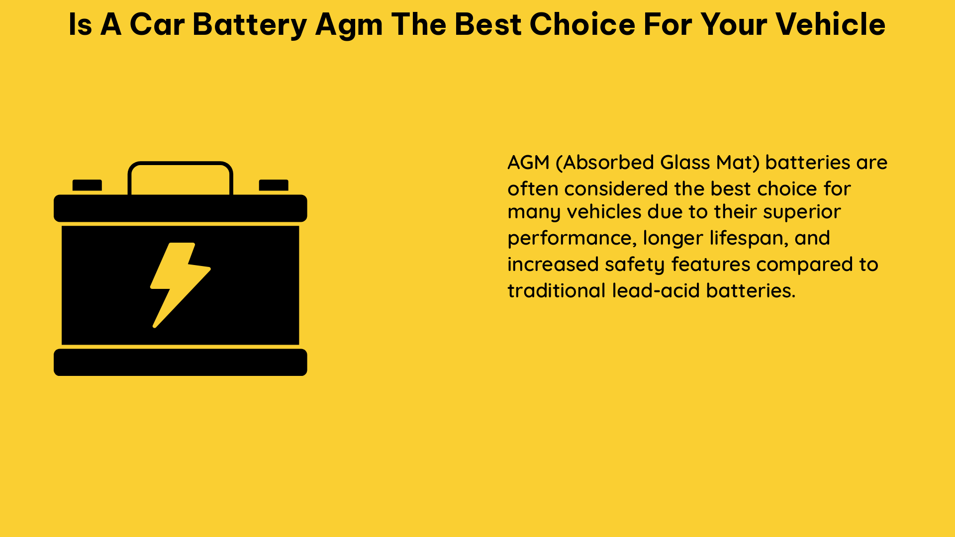 is a car battery agm the best choice for your vehicle