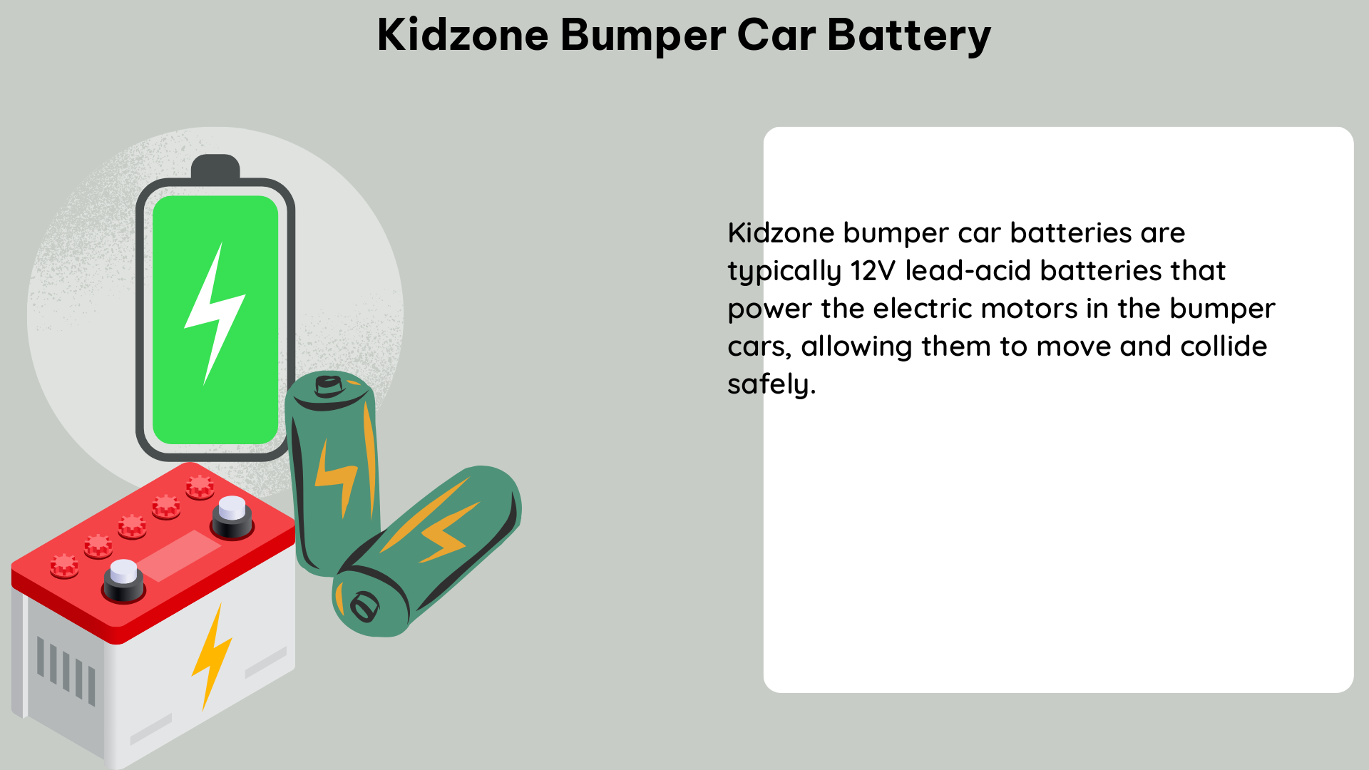 kidzone bumper car battery