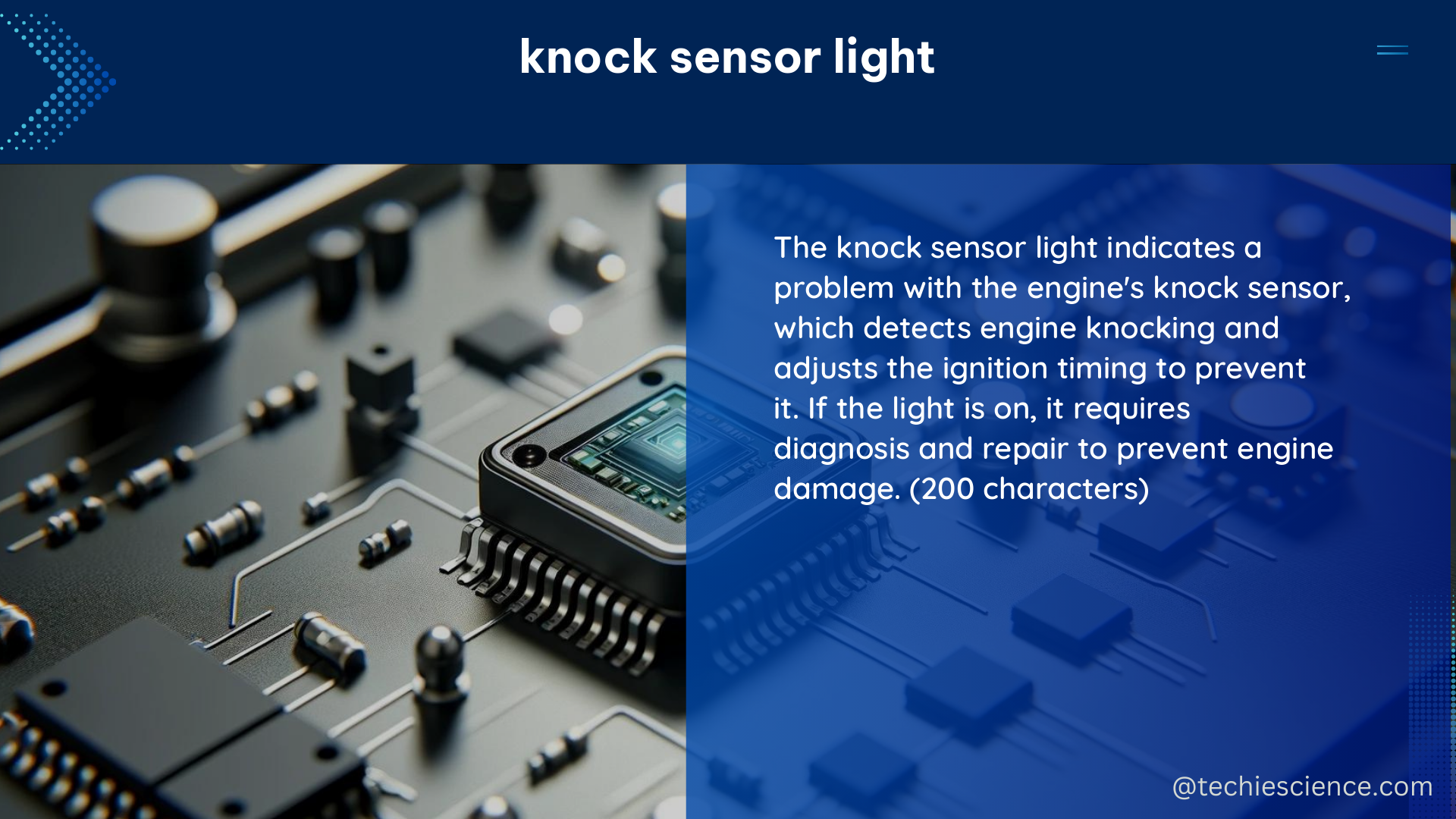 knock sensor light