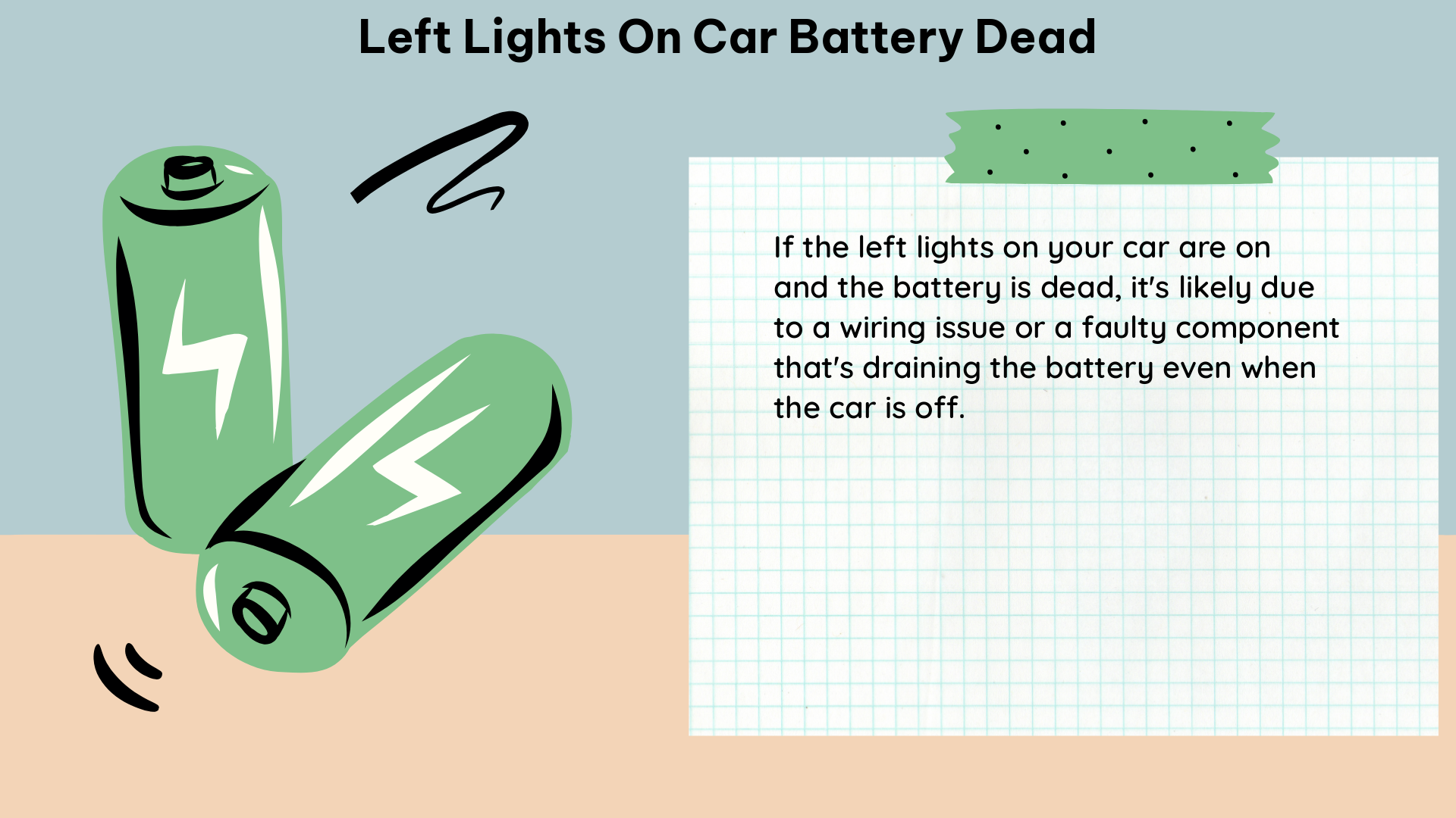 left lights on car battery dead