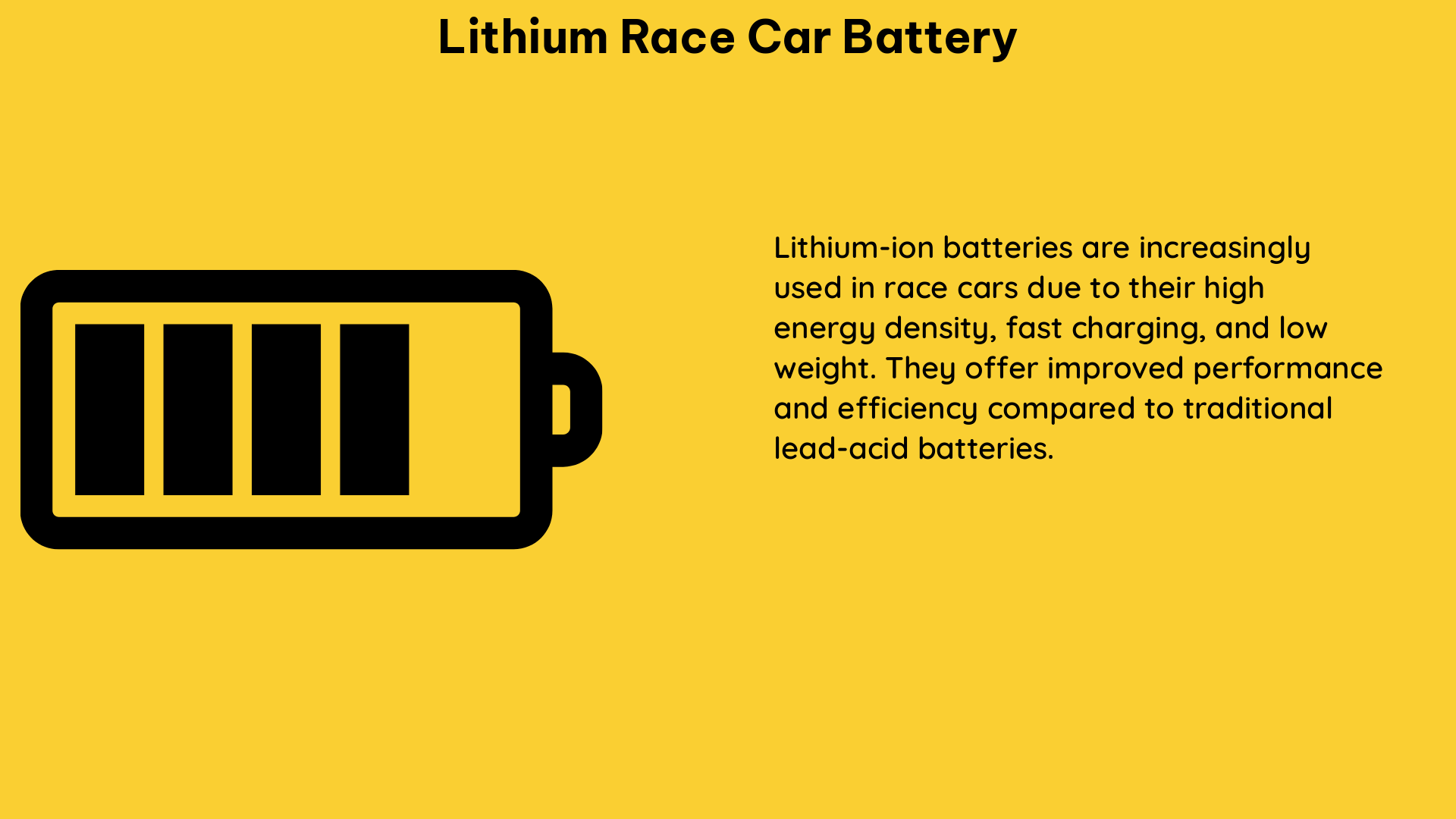 lithium race car battery