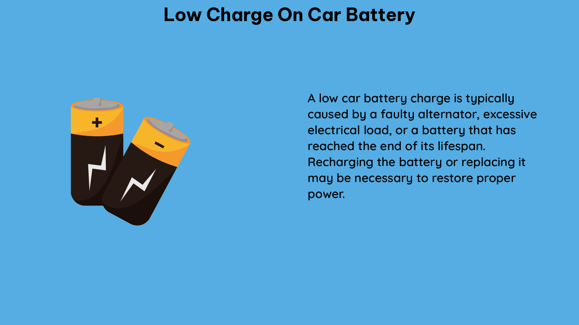 low charge on car battery