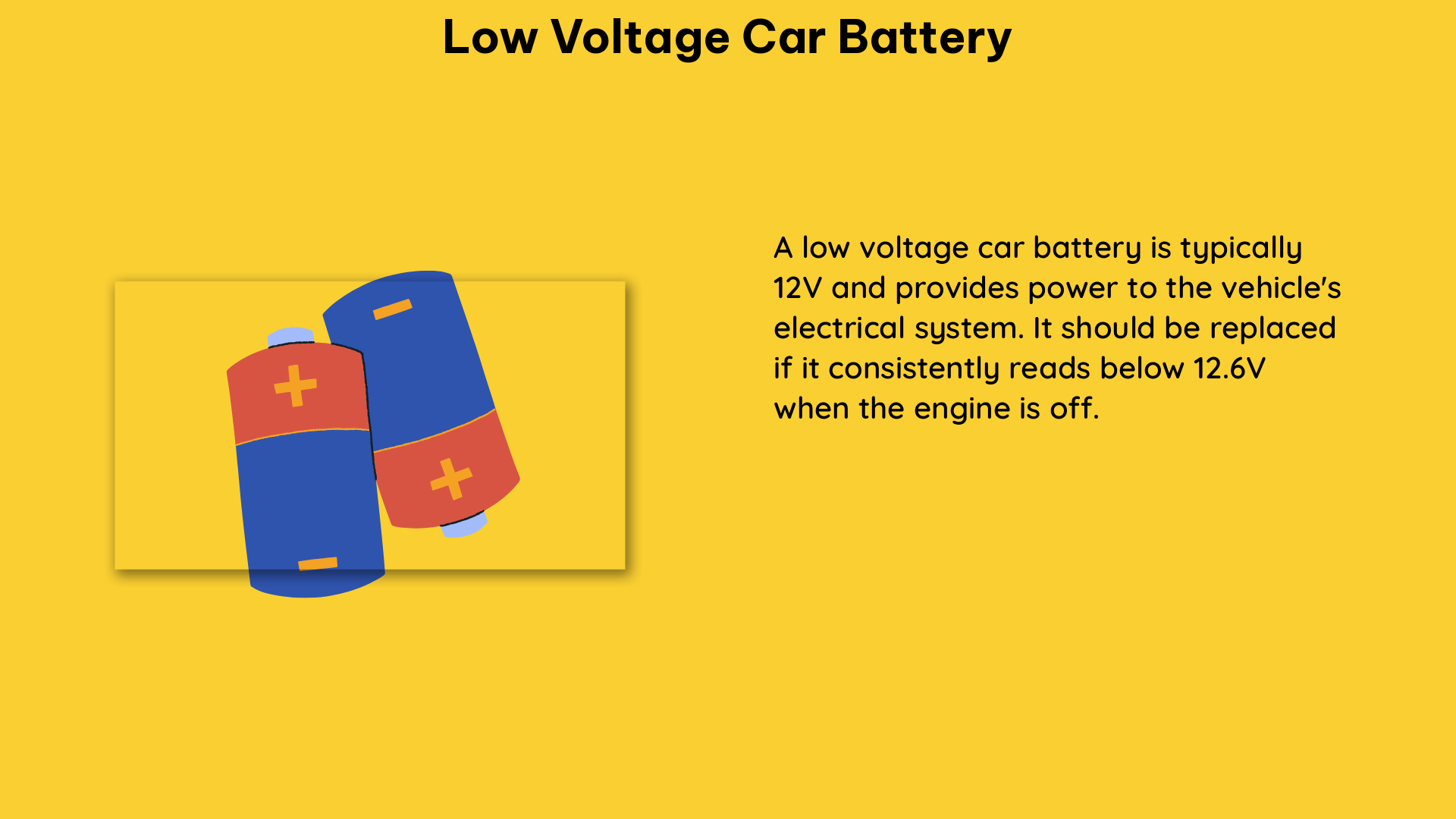 low voltage car battery