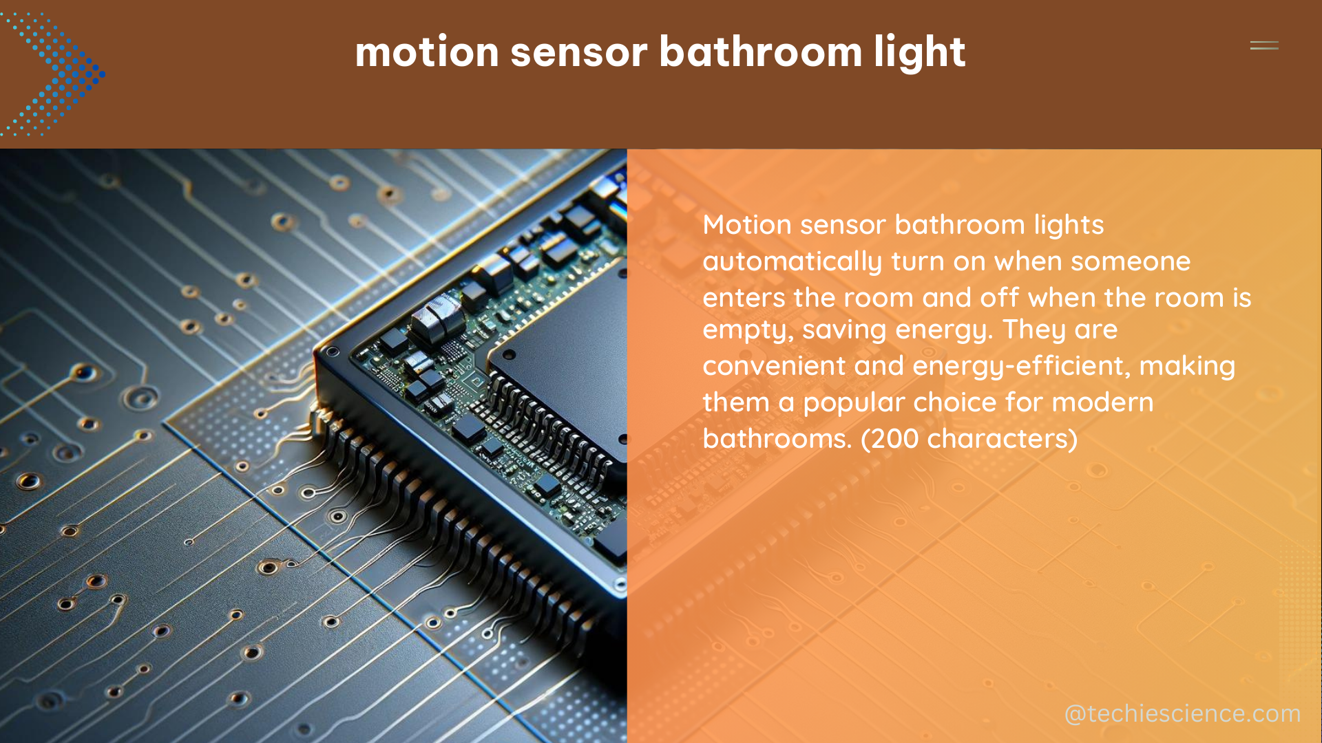 motion sensor bathroom light