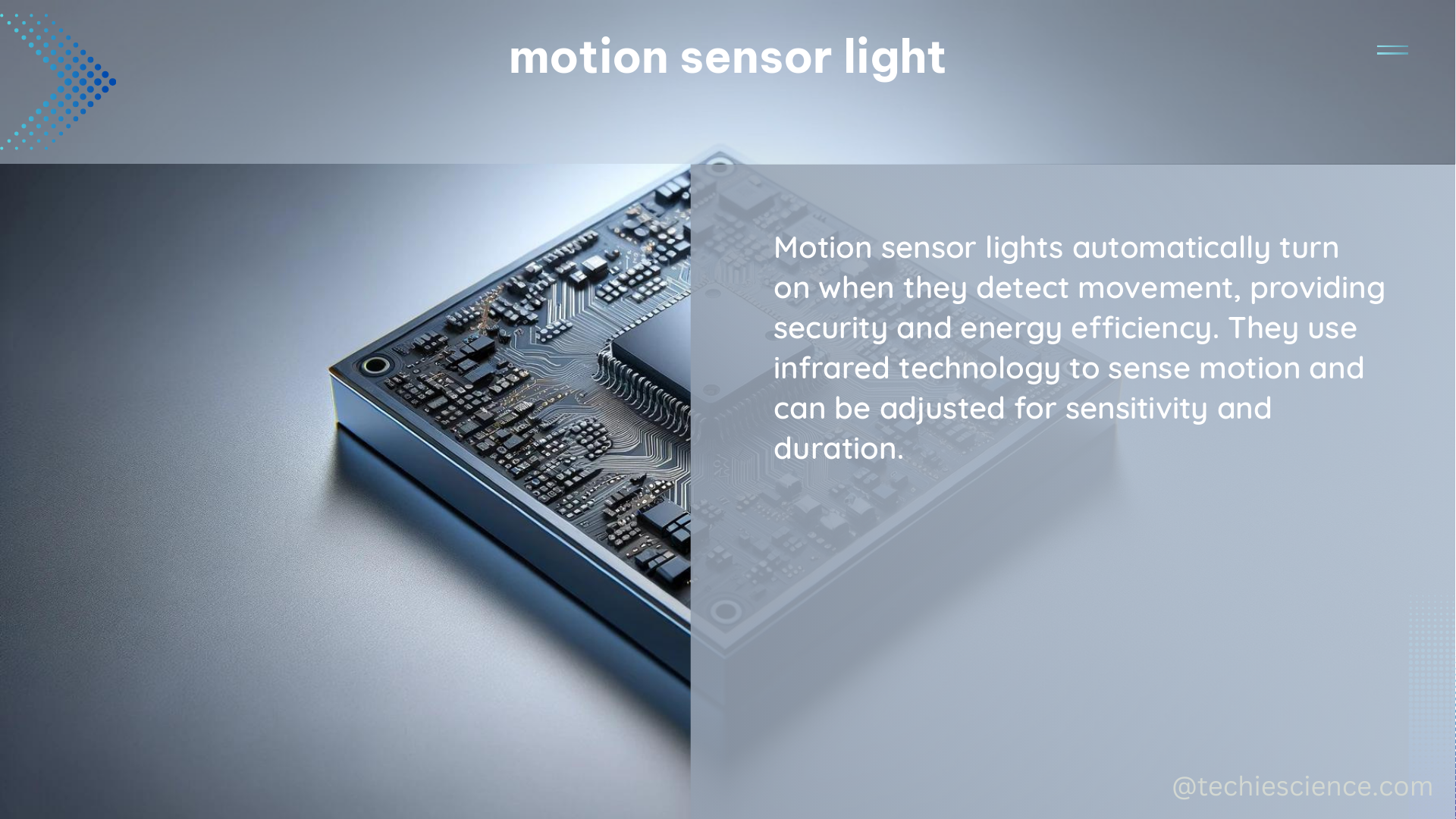 motion sensor light