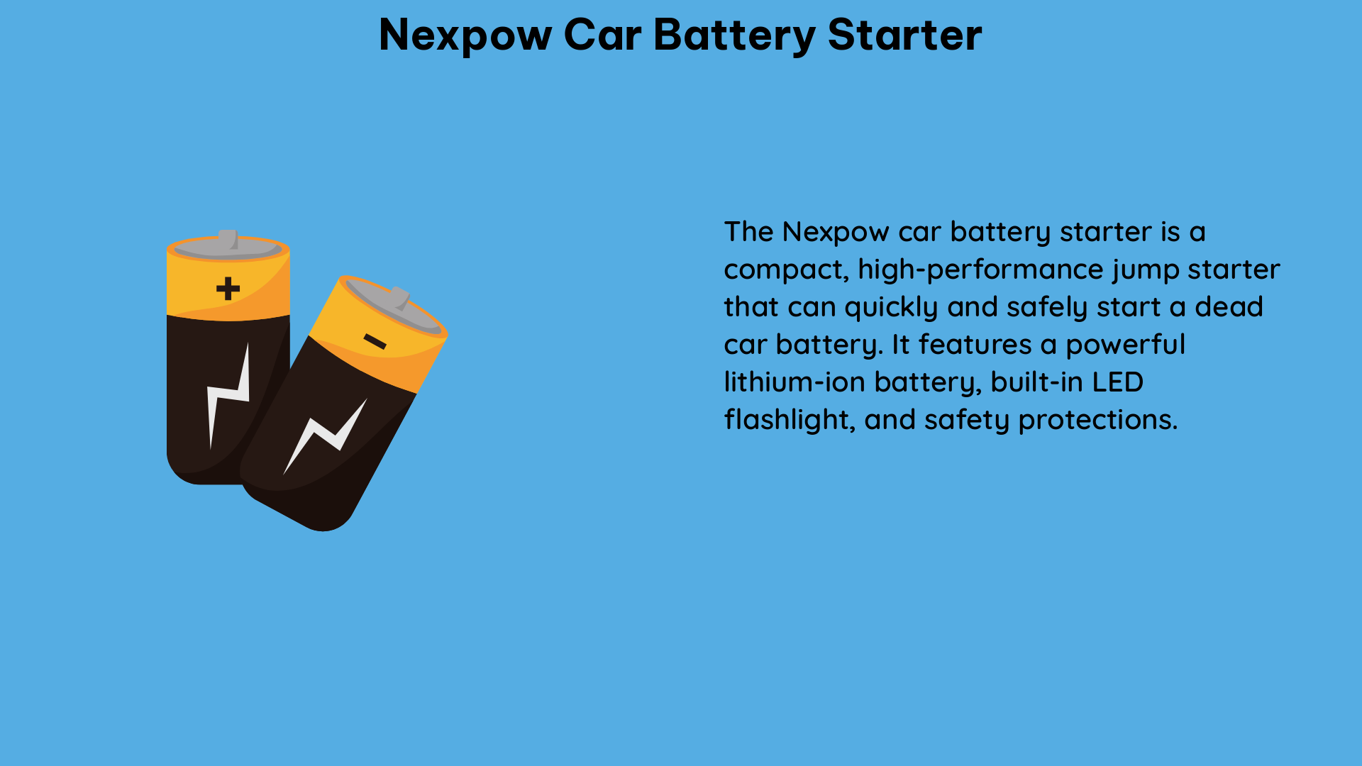 nexpow car battery starter