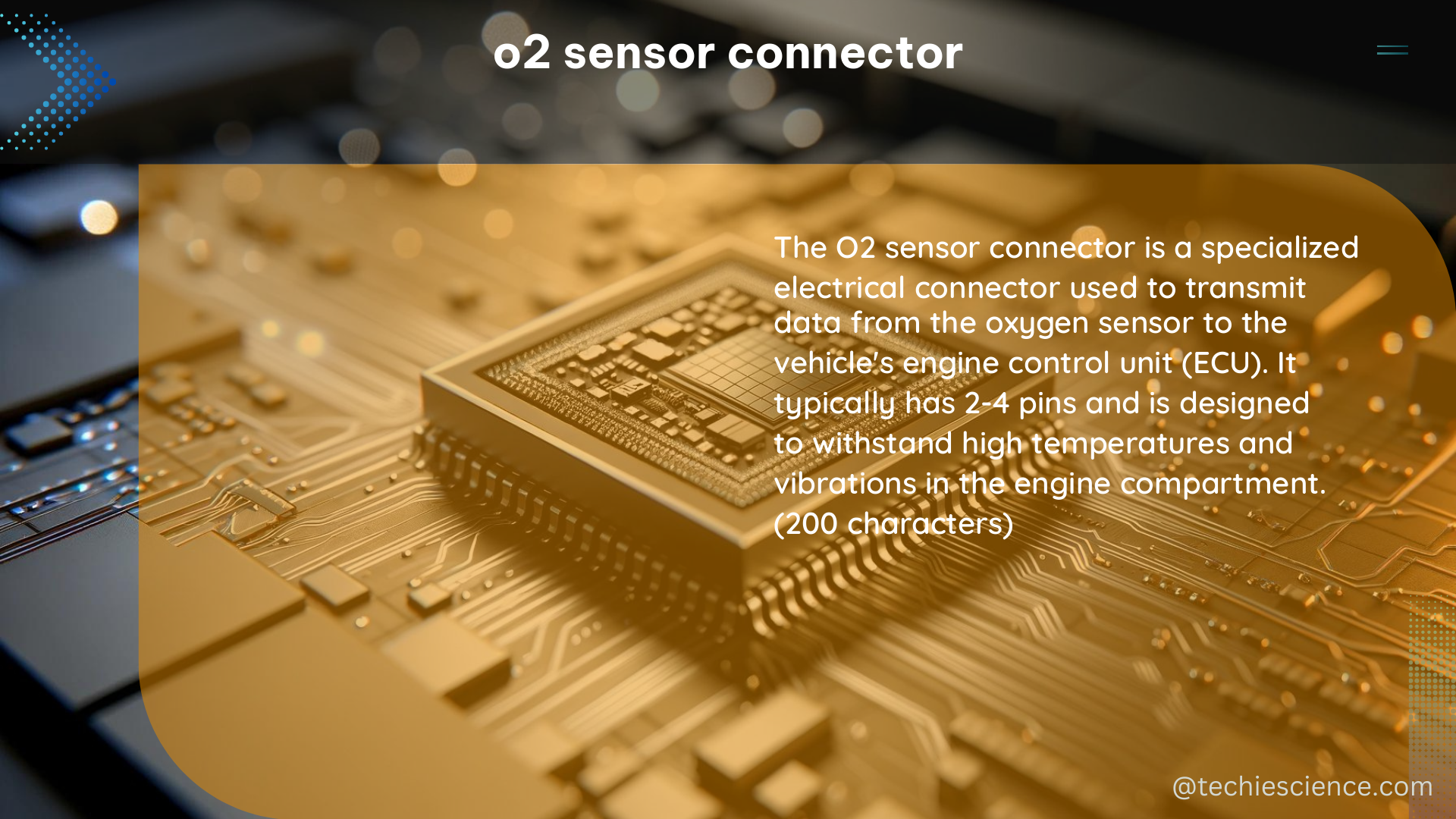 o2 sensor connector