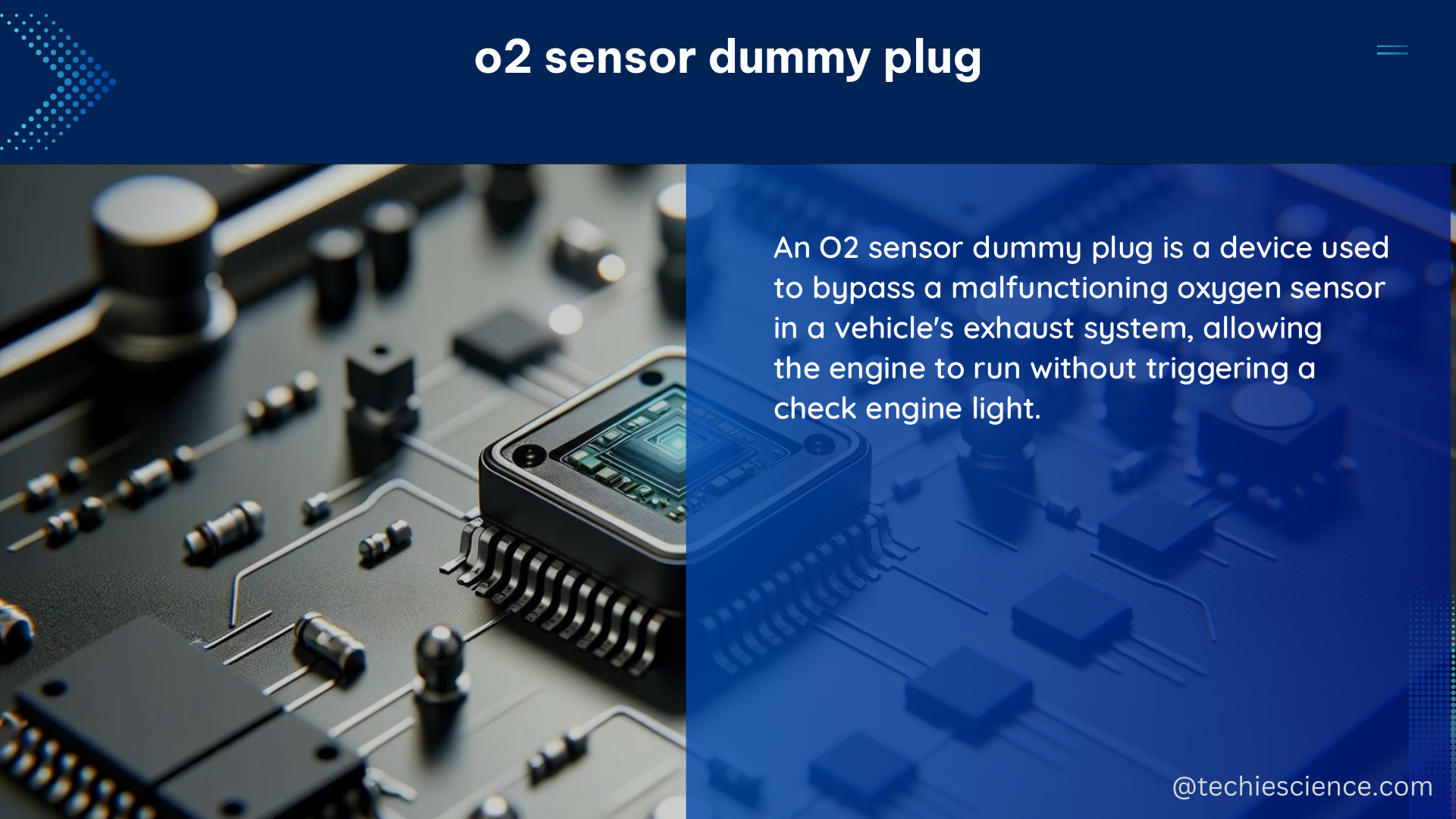 o2 sensor dummy plug