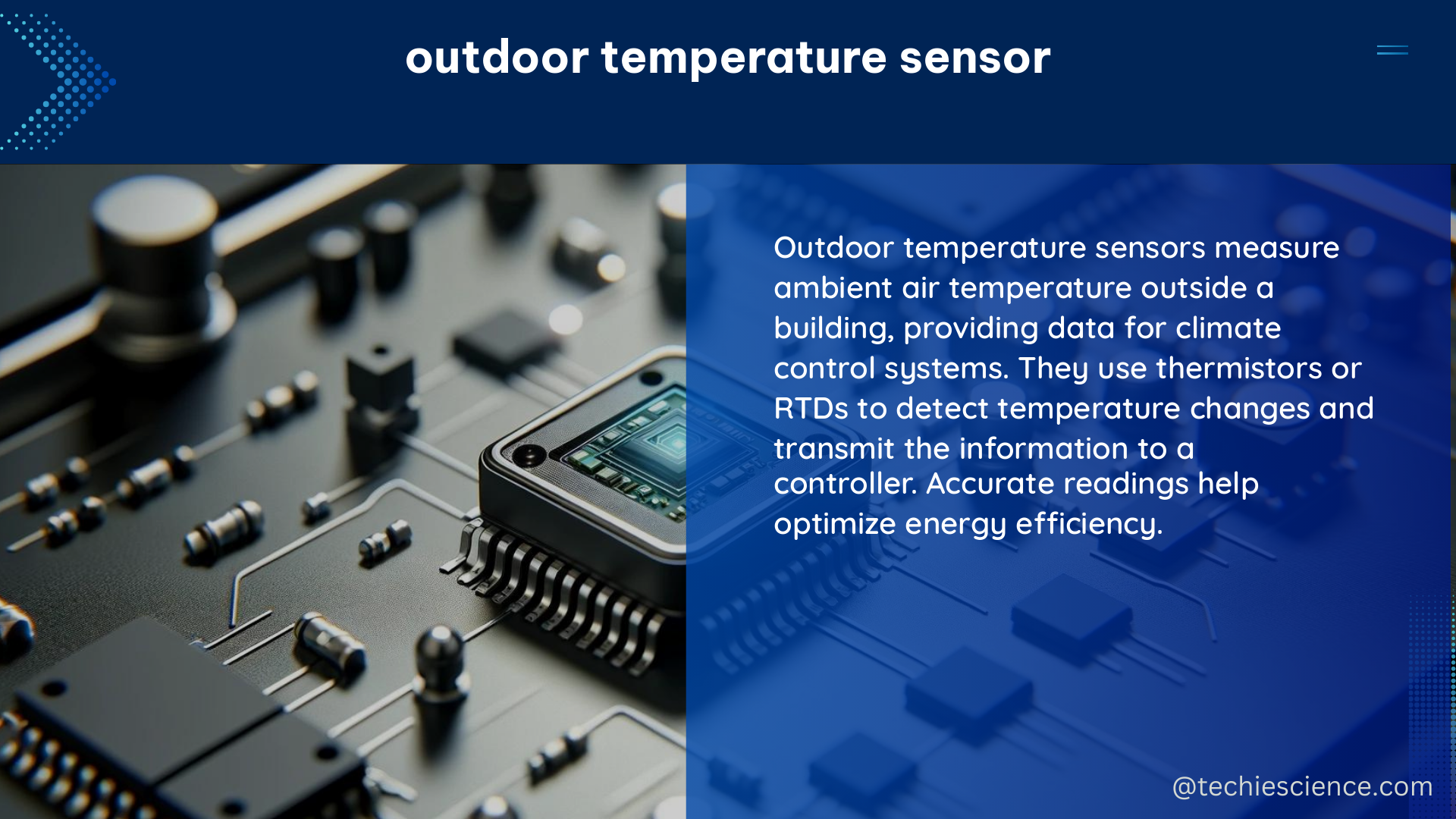 outdoor temperature sensor