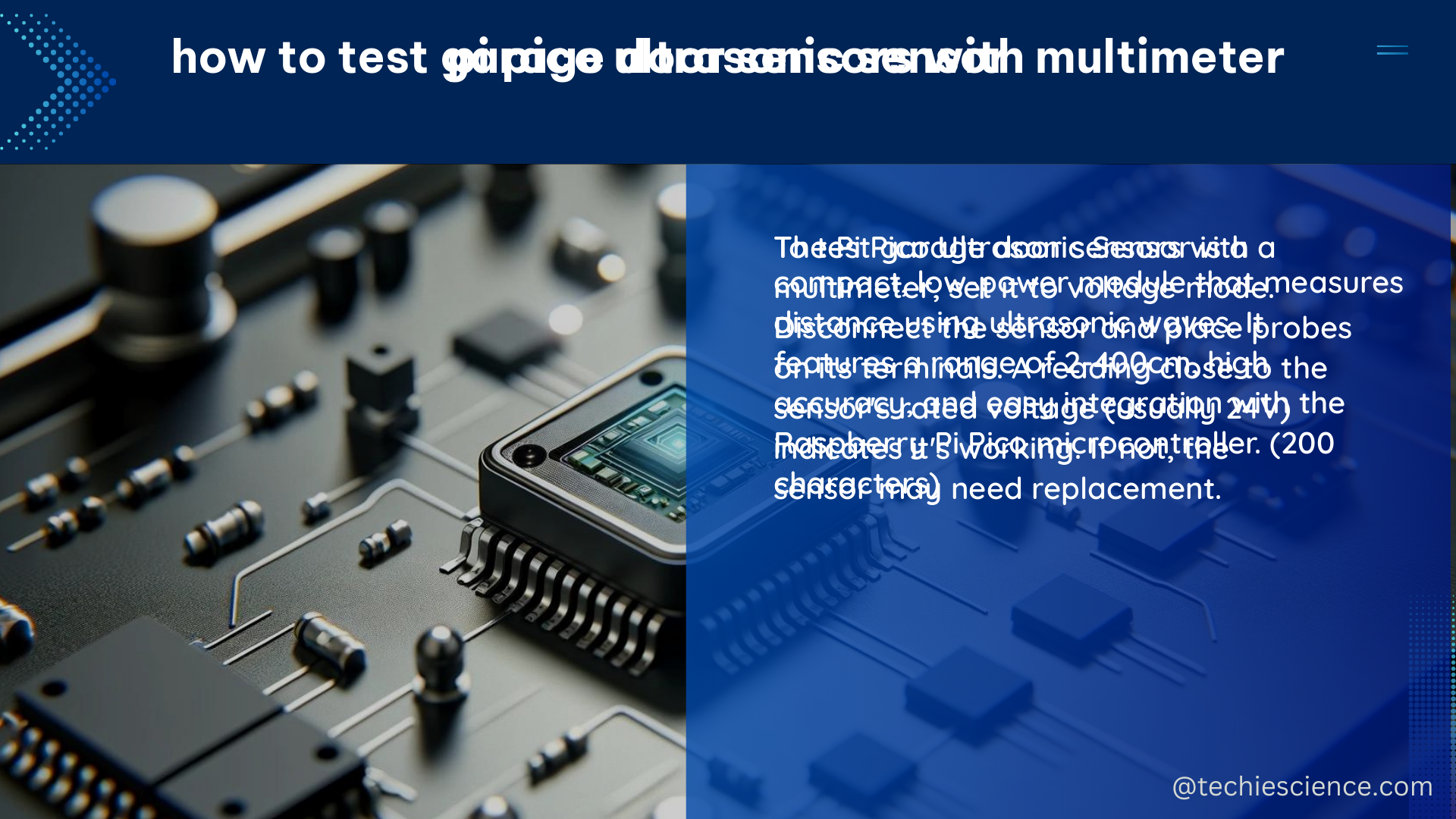 pi pico ultrasonic sensor