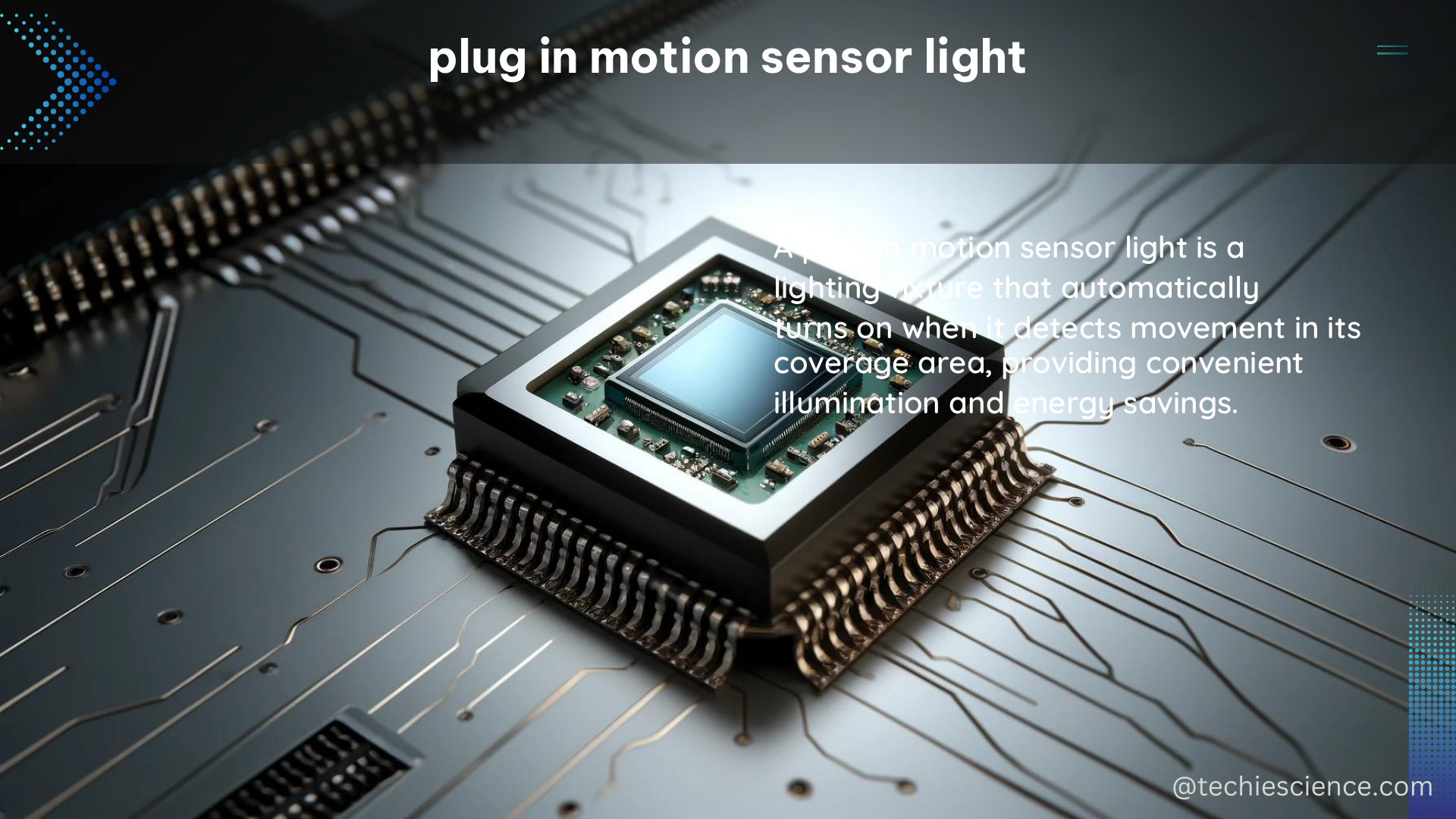 plug in motion sensor light