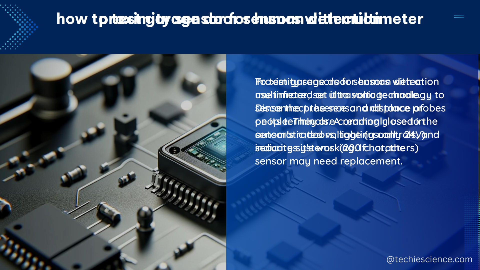 proximity sensor for human detection