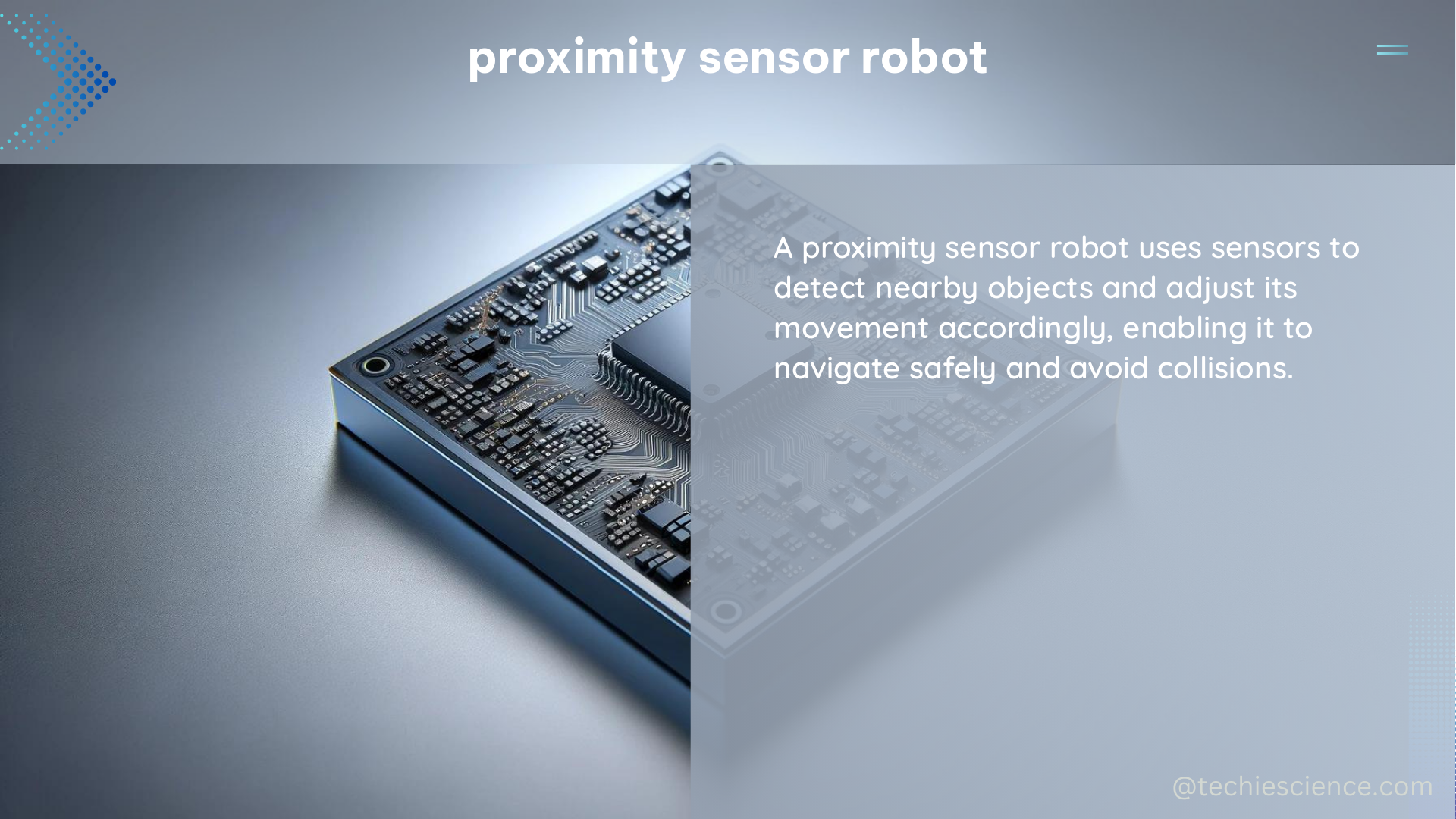 proximity sensor robot