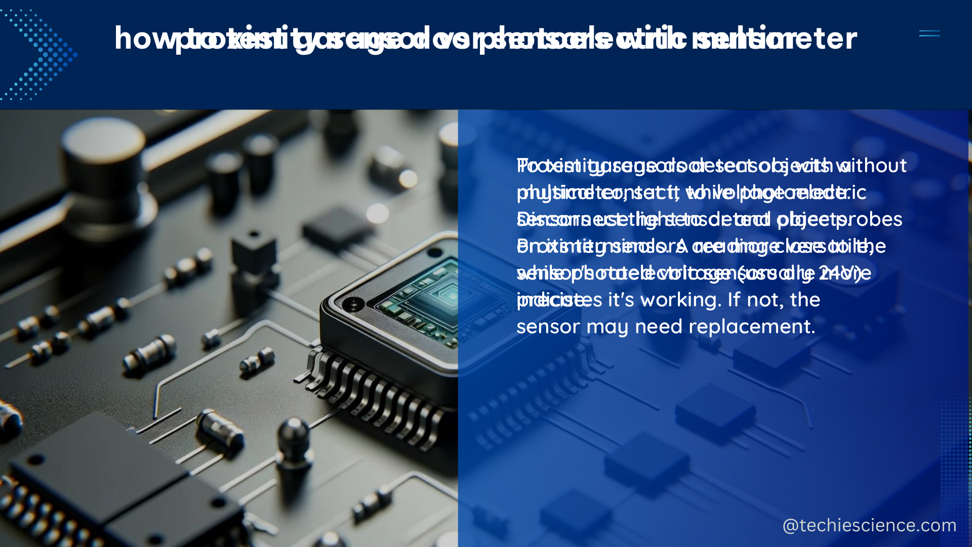 proximity sensor vs photoelectric sensor