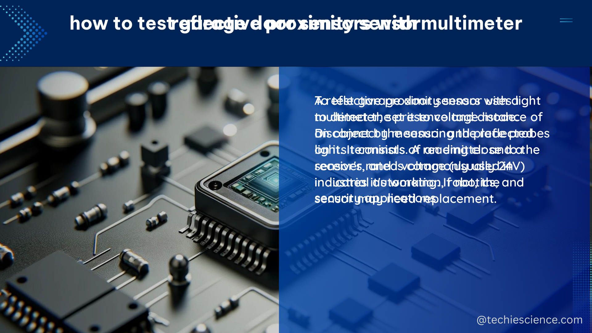 reflective proximity sensor