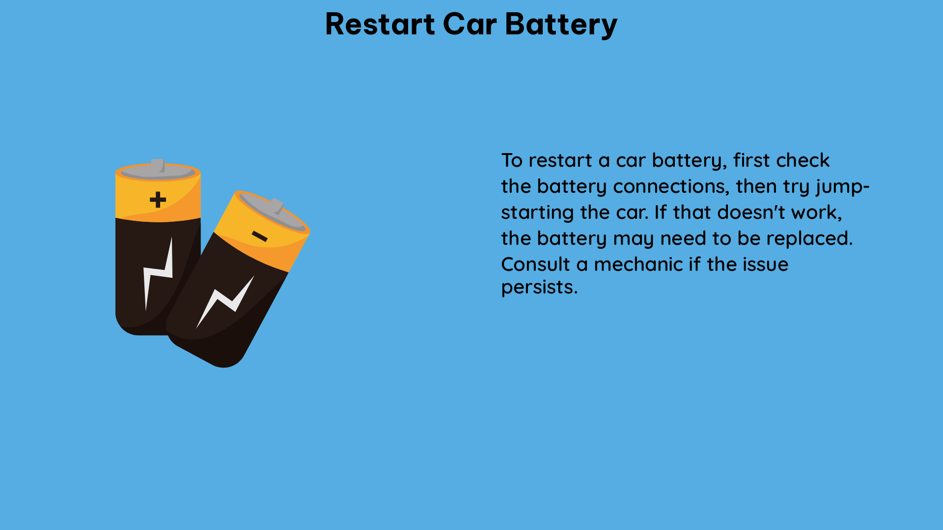 restart car battery