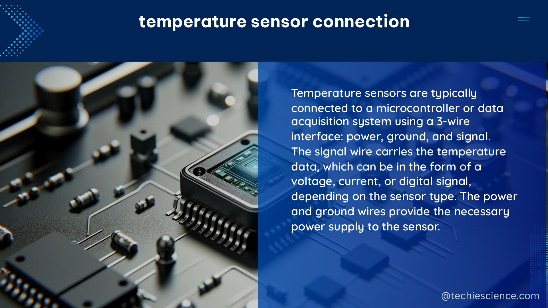 temperature sensor connection