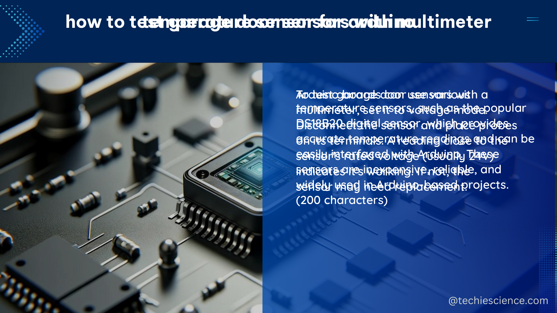 temperature sensor for arduino