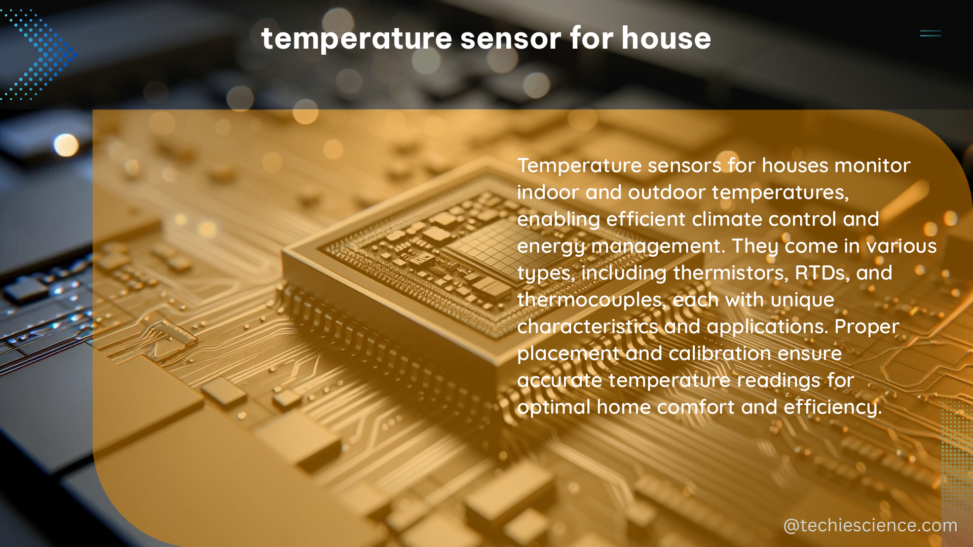 temperature sensor for house