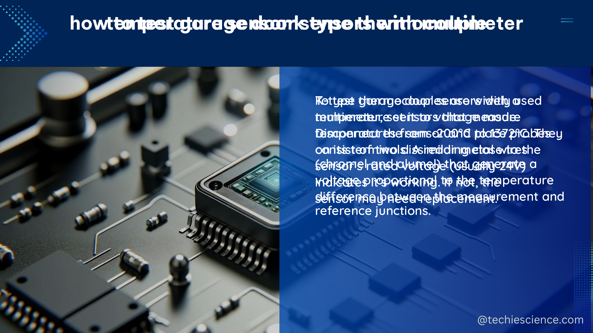 temperature sensor k type thermocouple