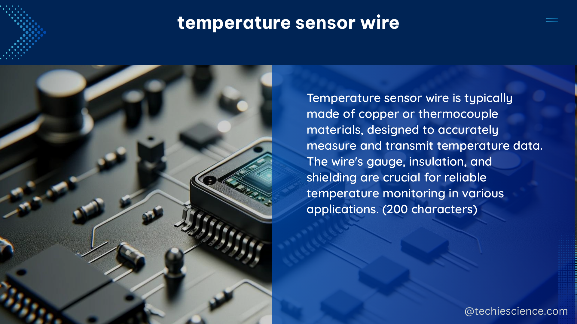 temperature sensor wire