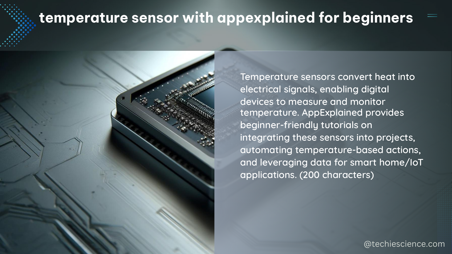 temperature sensor with appexplained for beginners