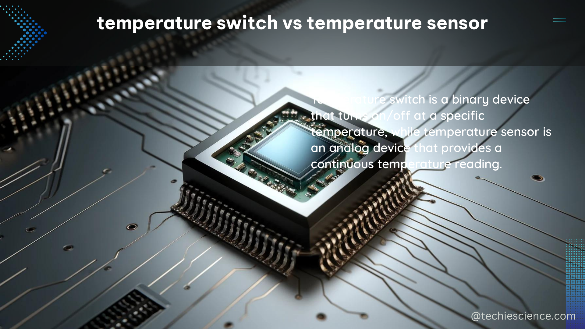 temperature switch vs temperature sensor