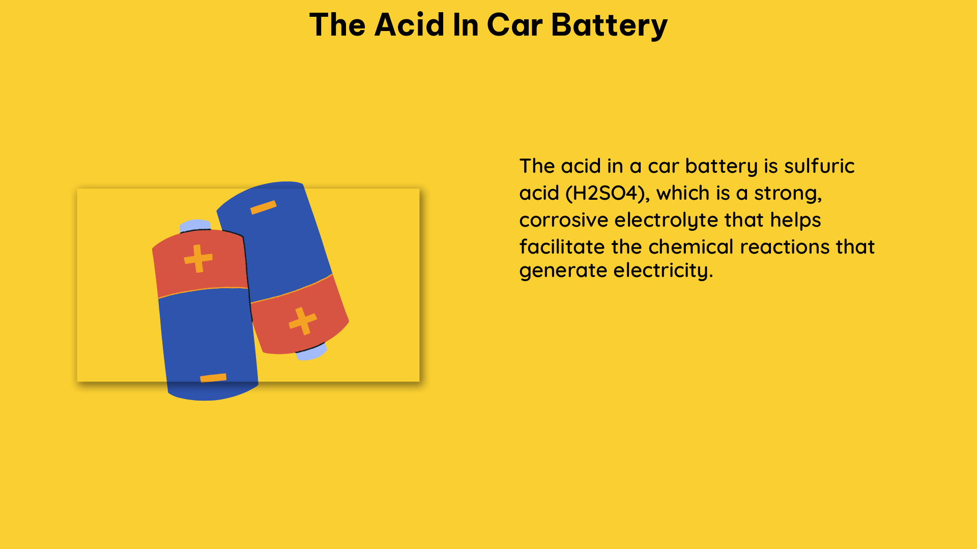 the acid in car battery 1