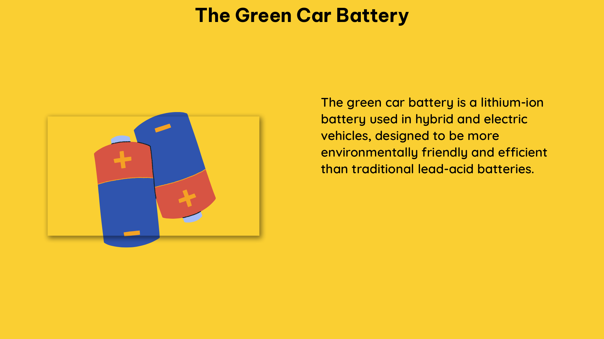 the green car battery