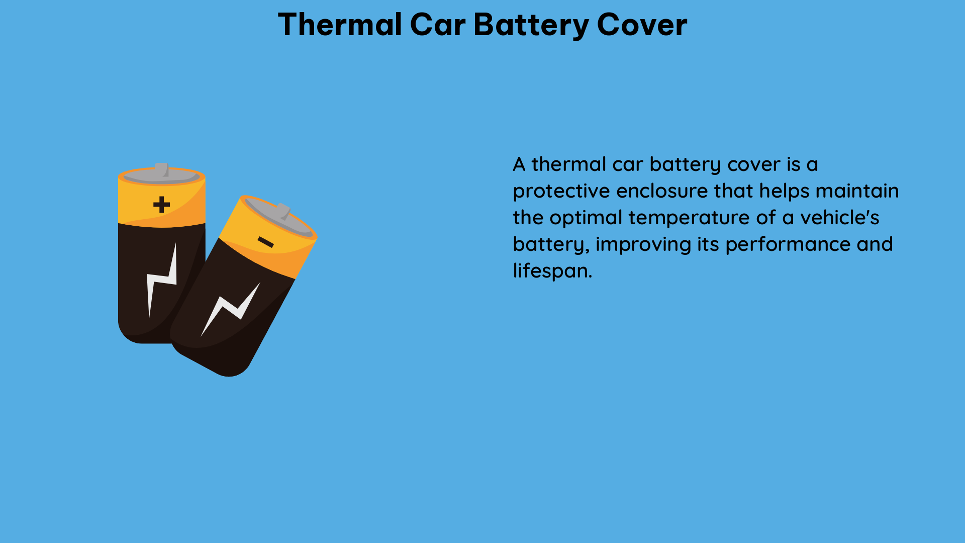 thermal car battery cover