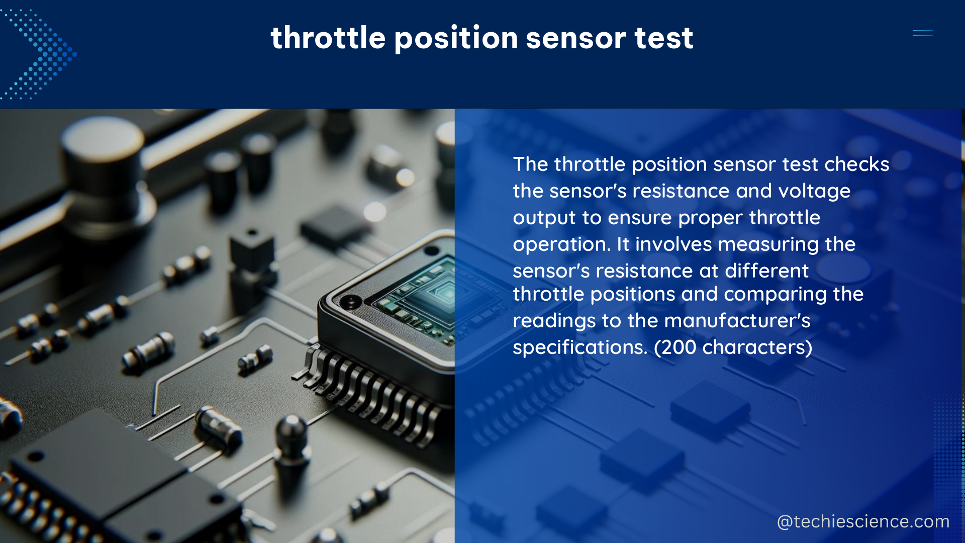 throttle position sensor test