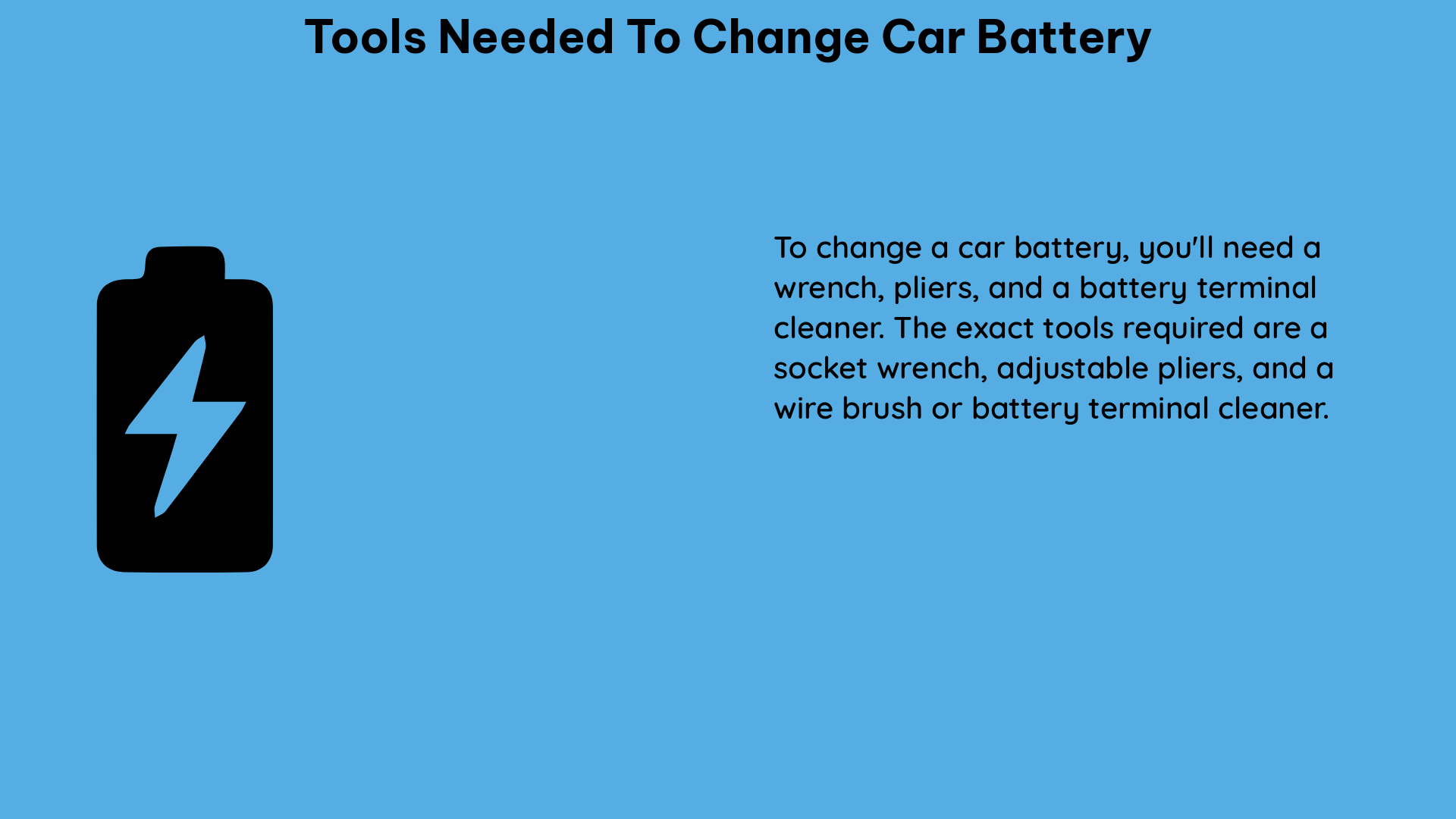 tools needed to change car battery