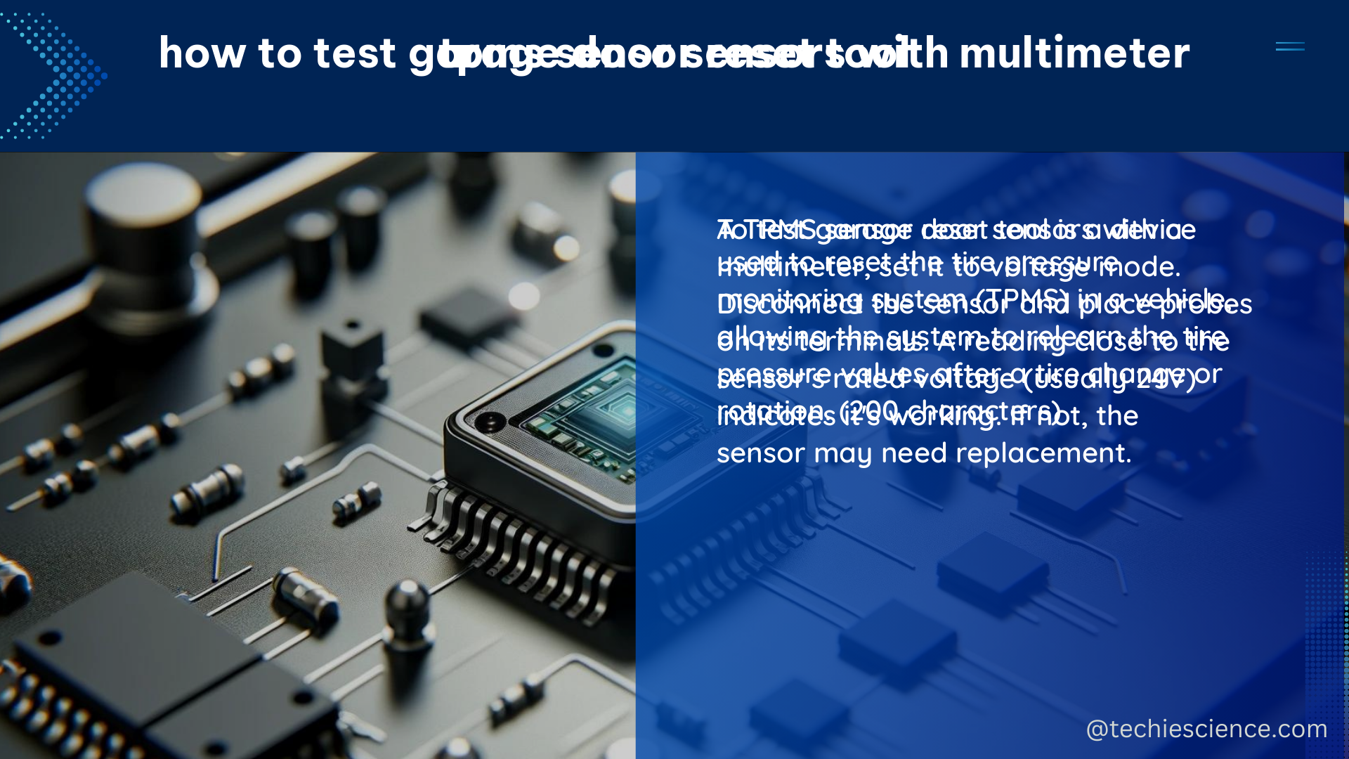 tpms sensor reset tool