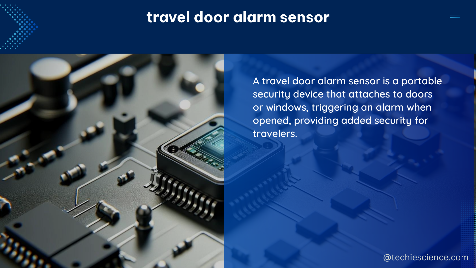 travel door alarm sensor