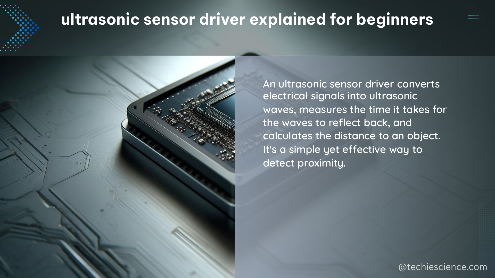 ultrasonic sensor driver explained for beginners