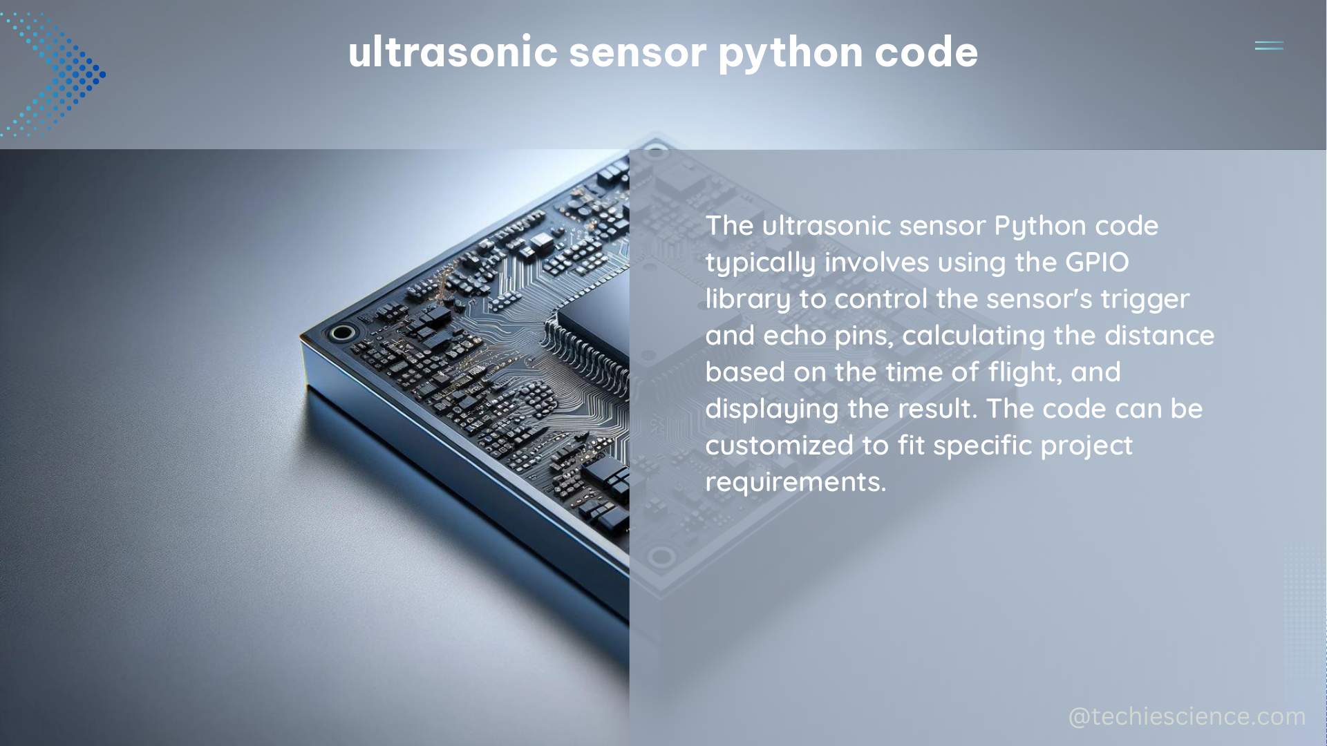 ultrasonic sensor python code