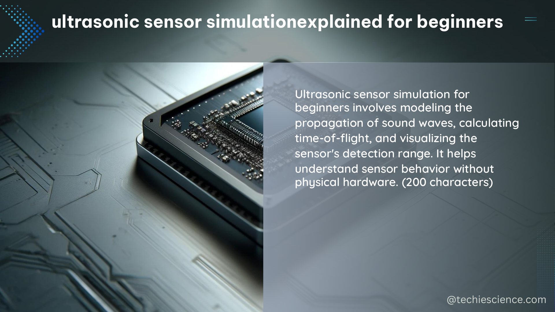 ultrasonic sensor simulationexplained for beginners