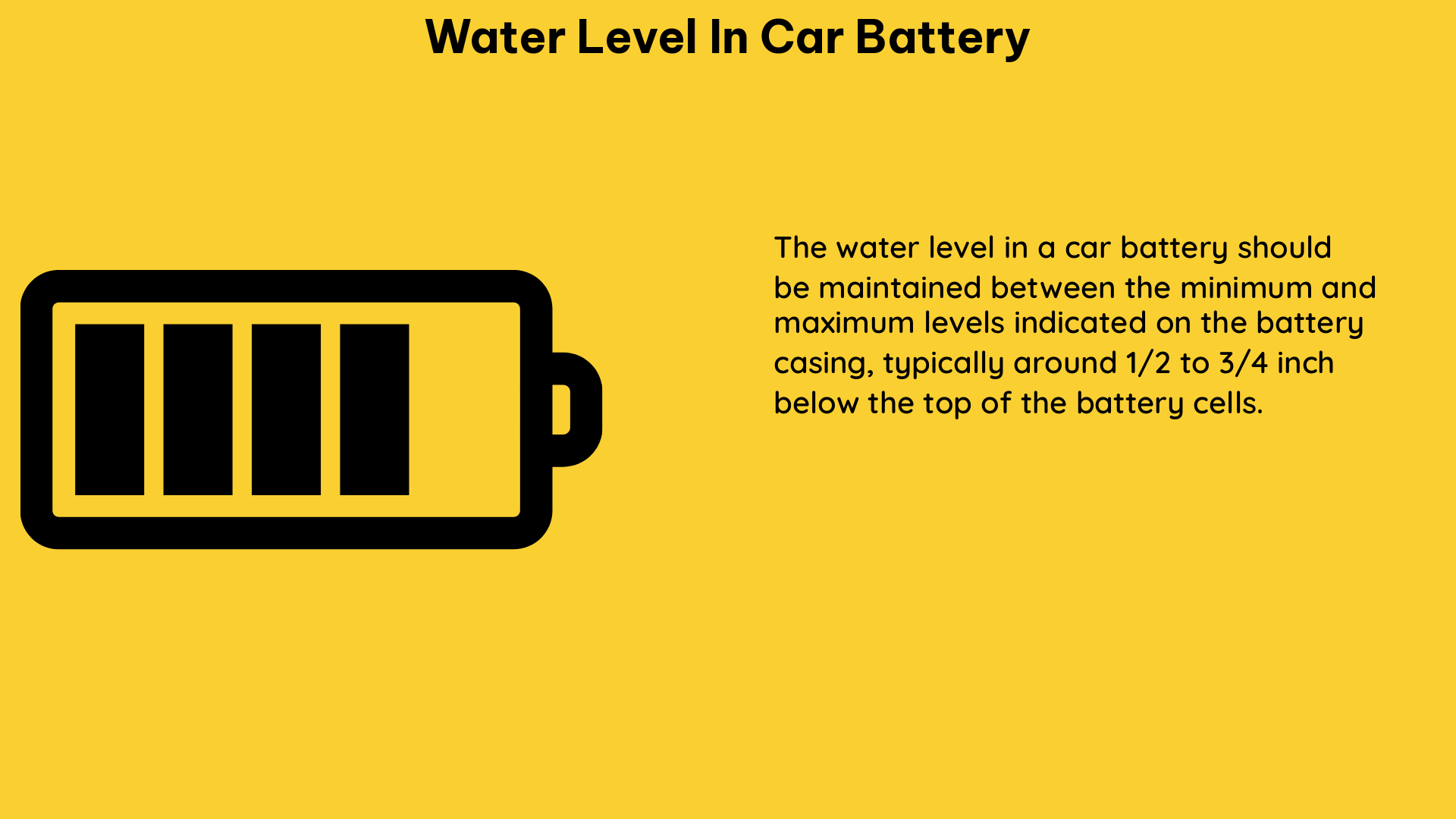 water level in car battery