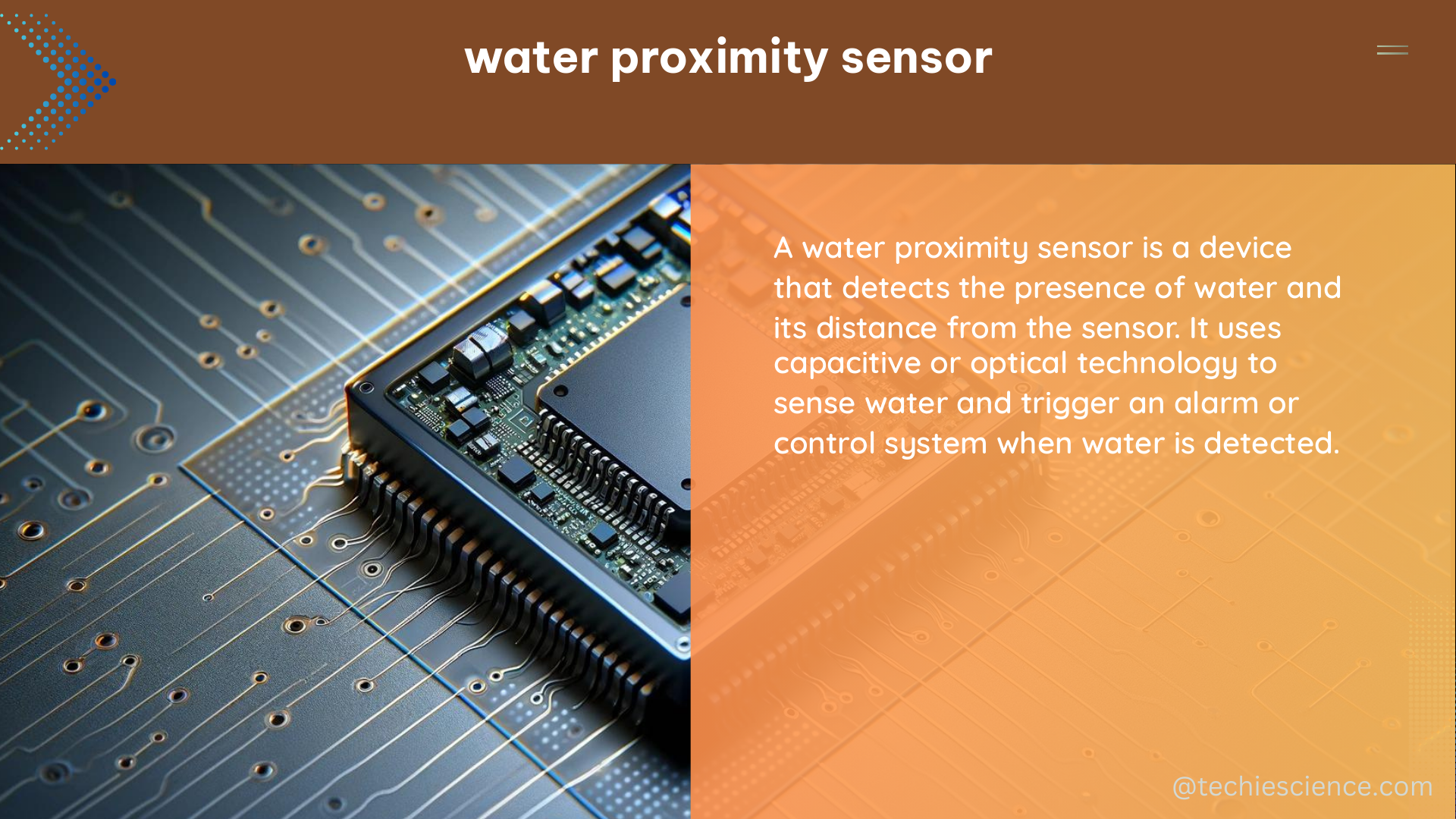 water proximity sensor